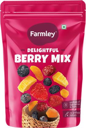 Farmley Berry Mix- Protein Rich Dried Berries Snack