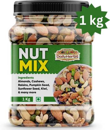 DAILYHERBS Premium Mewa Mix | Almonds, Cashews, Raisins, Apricots, Dates, Assorted Seeds & Nuts
