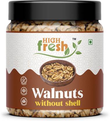 HighFresh 100% Natural Walnut Kernels | Akhrot Giri | Healthy Snack & Brain Food Jar | Walnuts