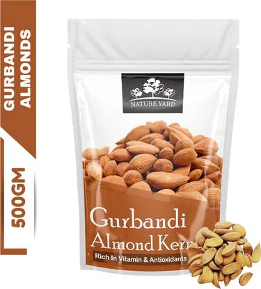 NATURE YARD Orignal Afghan Gurbandi Almond / Badam Giri - 100% Pure & Natural - 500GM Almonds