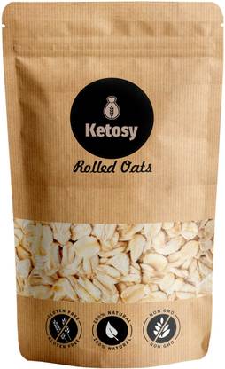 ketosy Premium Rolled Oats- Gluten Free Organic Diet Food 100% Whole Grain Kernels