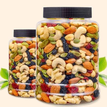 Plum Natural Mix Dry Fruit | Panchmeva | 250gm | JAR | Almonds, Cashews, Raisins, Dry Dates, Pistachios, Figs, Assorted Fruits & Nuts