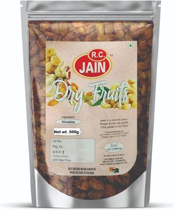 R.C.JAIN 100% Natural Premium purens|//Fiber & Boost Immunity/Munnaka Dates