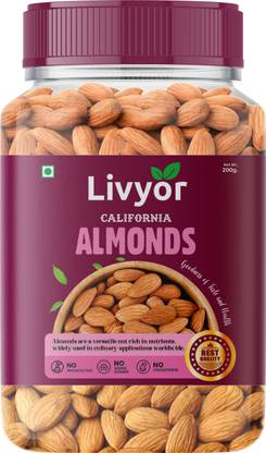 LIVYOR Premium Californian Almonds | Badam| Dry Fruits Almonds