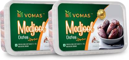 VOMAS Medjool Dates : Vitamin C & B | Rich in Fibre | Antioxidants Wet Dates