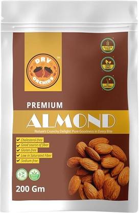 Dry Orchids Dry Orchid Almonds Whole Natural Raw Snack Nuts Non-GMO Healthy Protein boost Almonds