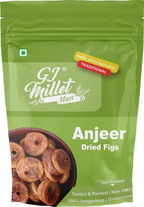 GJ Millet Mart Sun Dried Anjeer, Figs | Athipalam - 250g (Rich in Iron | Natural Sweetener) Figs
