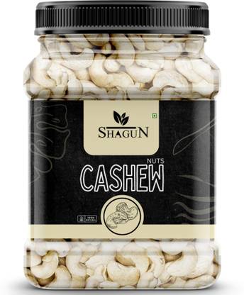Shagun Premium Whole Cashew -250gm / Kaju Whole (JAR PACK) Cashews
