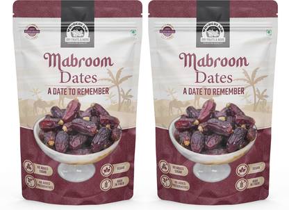 WONDERLAND Foods - Mabroom Dates 400g | Organic Soft & Handpicked | Khajoor | Khajur | Dry Dates