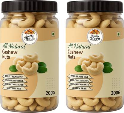 healthymeva PACK OF 2 (200X2) 400G Cashews