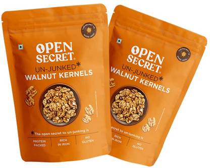 OPEN SECRET Walnut Kernels Value Pack of 2 | Whole Kernals Walnuts | Premium Walnuts Walnuts
