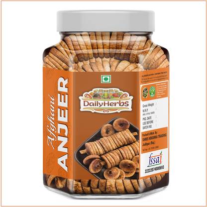 DAILYHERBS Premium Dried Afghani Anjeer | Dryfruits Figs | Fresh Dried Figs