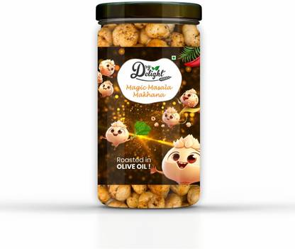 DRYDELIGHT Magic Masala Makhana - Flavorful Foxnuts | Roasted in Olive Oil Fox Nut
