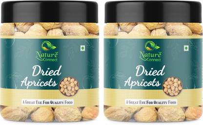 NATURE CONNECT Dried Apricot, Soft and Big Size Khumani | Dried Apricot Dry Fruits | Jar Pack Apricots