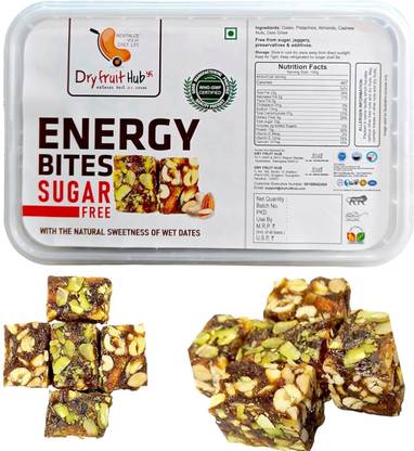 Dry Fruit Hub Energy Bites Sugar Free | Sweetness Of Dates | Dry Fruit Chikki | Dates Barfi| Dates