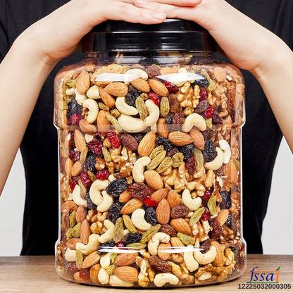 YUGNUTS Mix Dry Fruit | Panchmeva | [ 1 KG )(JAR) ] Almonds, Apricots, Cashews, Raisins, Assorted Fruits & Nuts
