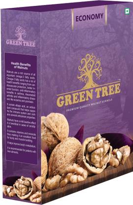 Green Tree ECONOMY PREMIUM WALNUT KERNELS (Akhrot) Pack of 1 Walnuts