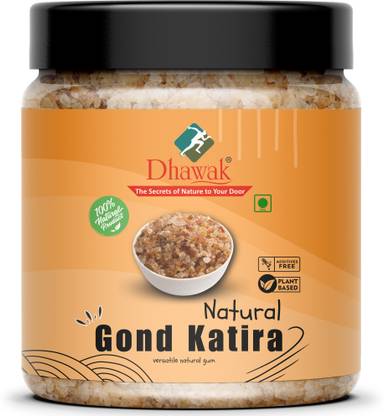 Dhawak Gond Katira Edible Gum |Tragacanth Gum Jar Pack Dried Gum