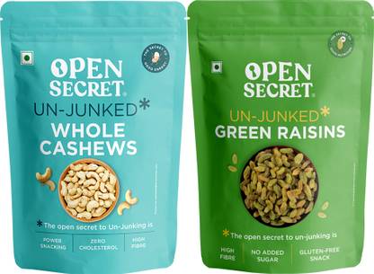 OPEN SECRET Premium Dry Fruits Combo � Kaju Cashews, Kishmish Green Raisins Assorted Nuts