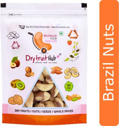 Dry Fruit Hub Brazil Nuts 1KG, Brazilian Nuts, Brazil Nuts Organic, Brazil Nuts