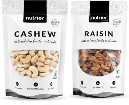 NUTRIER Premium Natural Raisins, Cashews