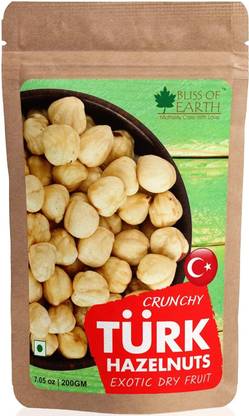 Bliss of Earth Turkish Hazelnuts For Eating Raw & Dehulled For Making Chocolate Spread, Healthy Hazelnuts