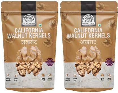 WONDERLAND Foods California Walnut Kernels (Akhrot Giri) Pouch 1Kg Walnuts