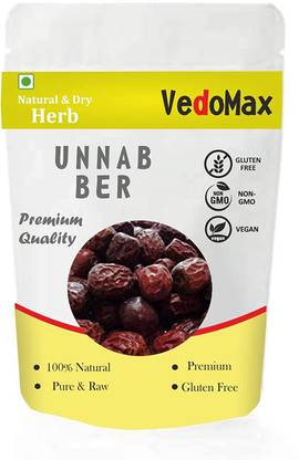 VedoMax Unnab Ber Red | Unnab Ber Red Dry | - (400 gm) Assorted Fruit
