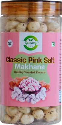Sprenzy Classic Pink Salt Makhana (70G) Rich In Protein & Calcium Fox Nut