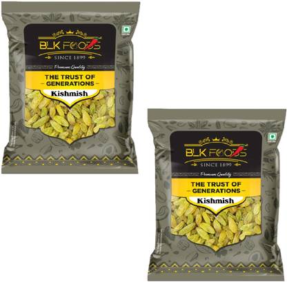 BLK FOODS 1 Kg Daily Kishmish (500g x 2) Raisins
