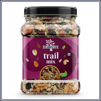 HARIYAM Trail Mix | Mixture Of Dry Fruits JAR{Almonds,Cashews,Seeds And Many More} Assorted Seeds & Nuts, Assorted Fruits & Nuts
