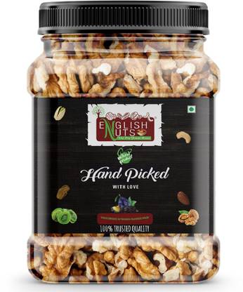 ENGLISH NUTS 1 Kg Walnut Kernels Brown Quarter Akhrot Giri | Jar Pack | Economical Price Walnuts, Kernels