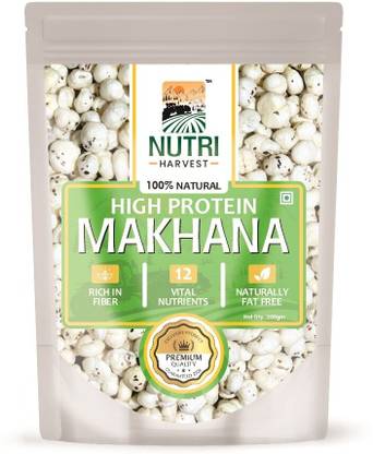 Nutri Harvest PREMIUM MAKHANA,LOTUS PUFF, FOXNUT Fox Nut