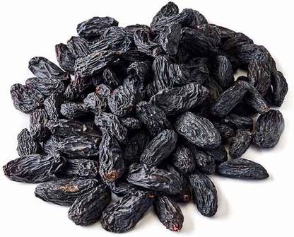 BR CART Black Raisins | Kali Kishmish Seedless | Black Kismis | Kali Daakh | Dry Grapes Raisins