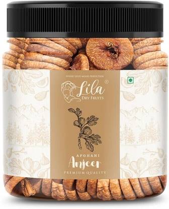 lila dry fruits Premium Afghani Anjeer, Anjir | Dried Figs, Rich Source of Fiber Calcium & Iron| Figs