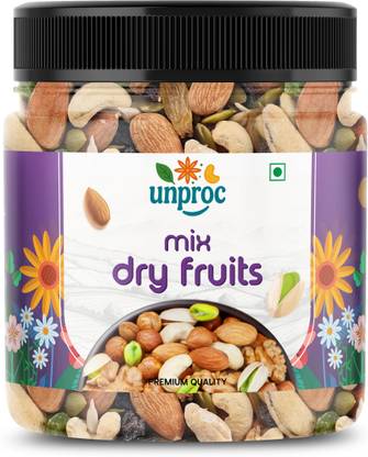 unproc Premium Mix Dry Fruits 500g | Healthy & Nutritious | Assorted Dry Fruits & Nuts