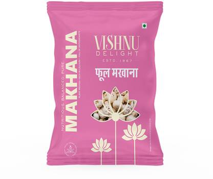 VISHNU DELIGHT Lotus Seeds Phool Makhana Healthy Snacks |Rich in Nutrients|Full of Antioxidants Fox Nut