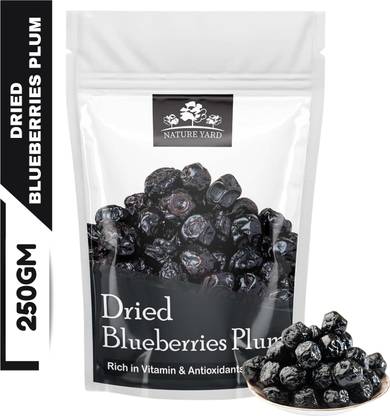 NATURE YARD Dried Whole Blueberry Dry Fruits Plum - 100% Natural Dehydrated Blueberries Blueberry