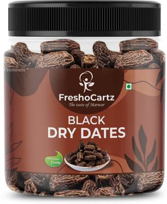FreshoCartz Black Dry Dates | Kala Sukha Khajoor | Dry Chuara | Kali Kharak | Dry Dates