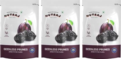 Nutraj Dried Seedless Pitted Prunes 600g, Dried Prunes