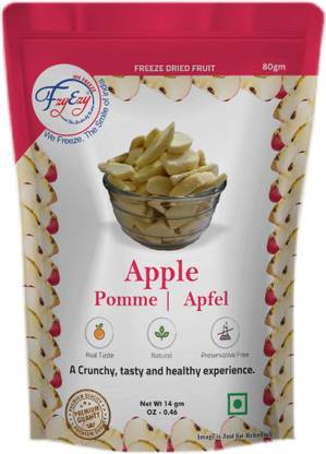 FZYEZY Freeze Dried fruits|Healthy fruits Snacks|Organic Food|Dehydrated Fruits Pack-1 Apples