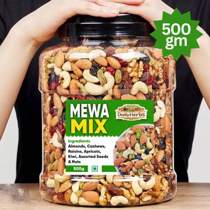 DAILYHERBS Premium Mewa Mix ( Almonds, Cashews, Raisins, Apricots, Kiwi, Assorted Seeds & Nuts