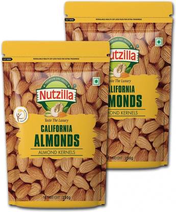 KB's NUTZILLA Almond Plain Non Pareil | Healthy Almonds