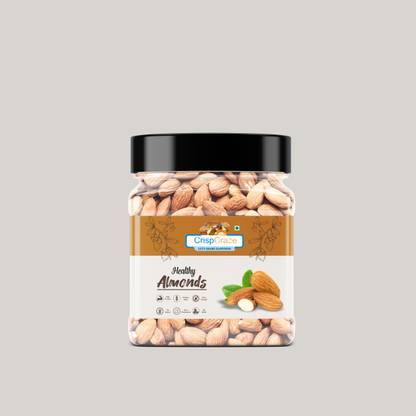 crispcraze Natural Preservative Free Almonds | Rich in Protein Dry Fruits Badam (250gm) Almonds