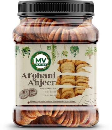 Mv platter Afghani Anjeer Premium Dry Figs Anjeer 1kg Figs