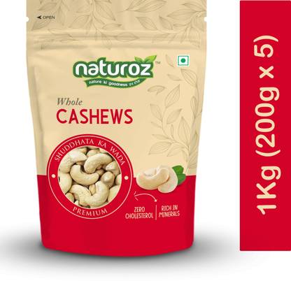 Naturoz (Pack Of 5) Whole Cashews