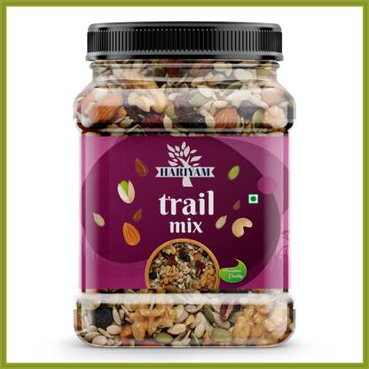 HARIYAM Trail Mix | Mixture Of Dry Fruits {Almonds,Cashews,Seeds And Many More}IN JAR Assorted Seeds & Nuts, Assorted Fruits & Nuts