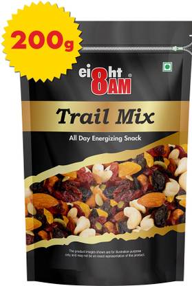 8AM Trail Mix - All Day Energizing Snack, Nuts & Seeds Assorted Fruit