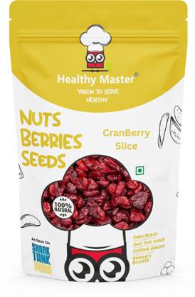 healthy master Cranberry Slice - 500 GM | Naturally Dried Sliced Cranberries Cranberries