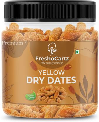 FreshoCartz Yellow Dry Dates | Dry Chuhara | Pili Kharak | Khajoor | Dry Fruits Dates | Dates